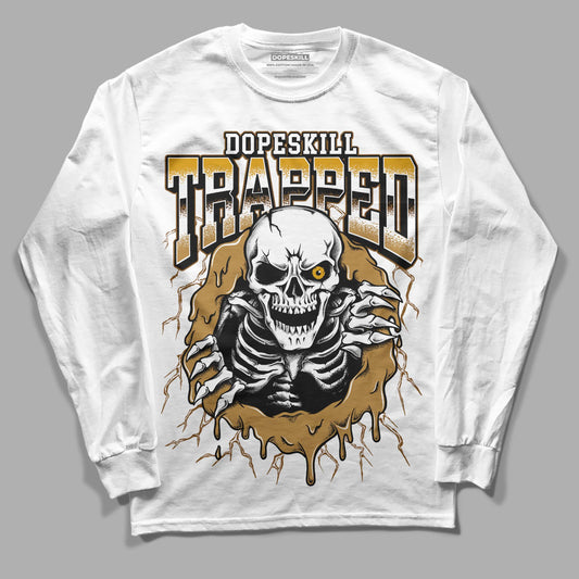 Wheat 13s DopeSkill Long Sleeve T-Shirt Trapped Halloween Graphic