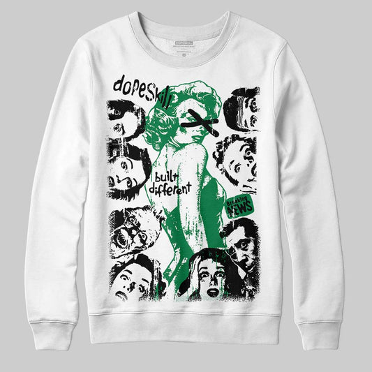 Green Collection DopeSkill Sweatshirt Built Different Graphic