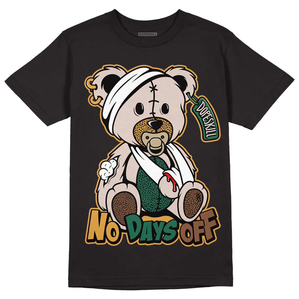 Safari Dunk Low DopeSkill T-Shirt Hurt Bear Graphic