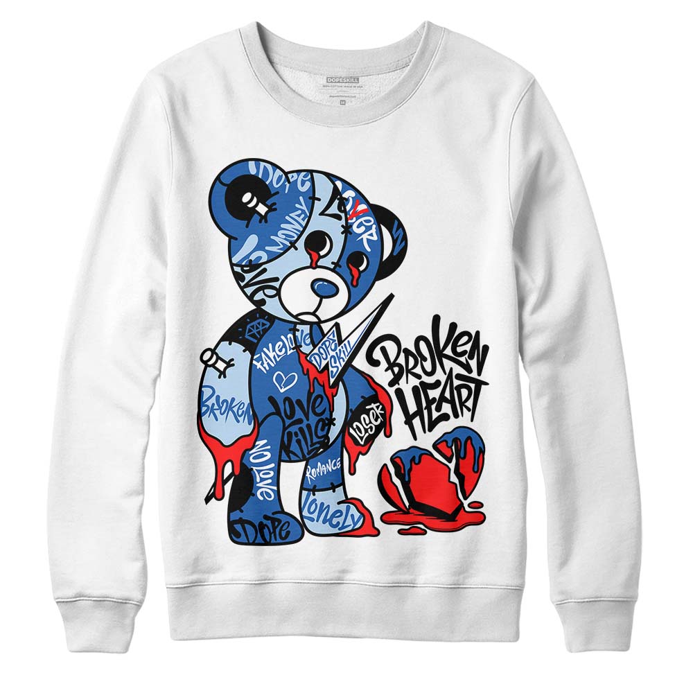 Space Jam 11s DopeSkill Sweatshirt Broken Heart Graphic