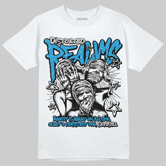 Military Blue 4s DopeSkill T-Shirt Distorted Realms Graphic
