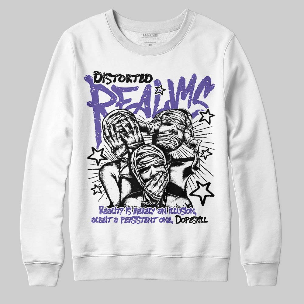 Grape 5s DopeSkill Sweatshirt Distorted Realms Graphic