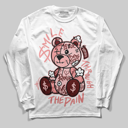VALENTINE'S Day 3s DopeSkill Long Sleeve T-Shirt Smile Through The Pain Graphic