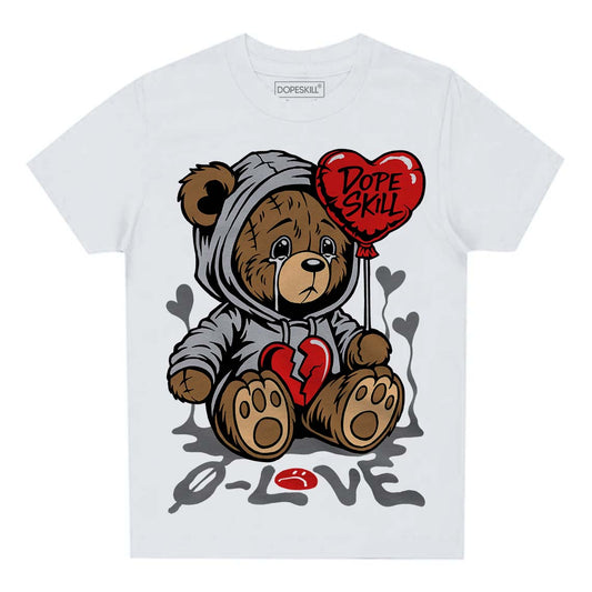 Grey Collection DopeSkill Toddler Kids T-shirt Broken Bear Graphic