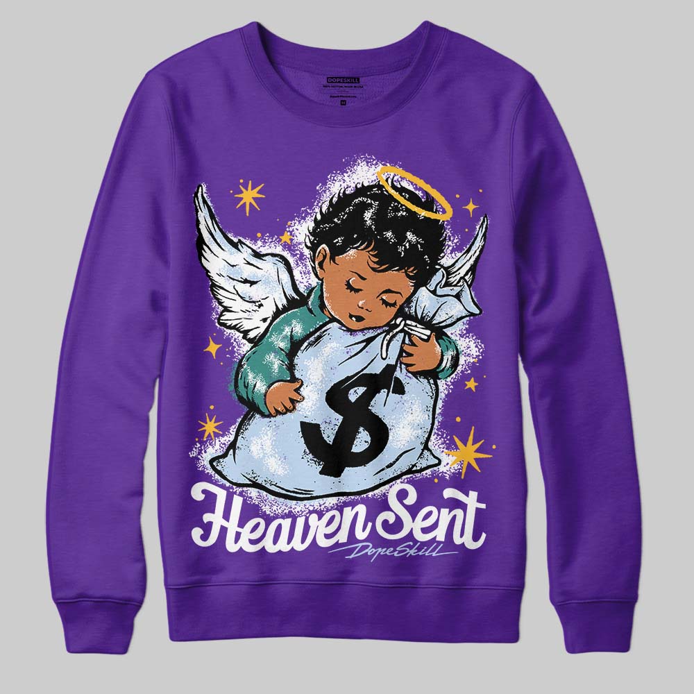 Grape 5s DopeSkill Sweatshirt Heaven Sent Graphic