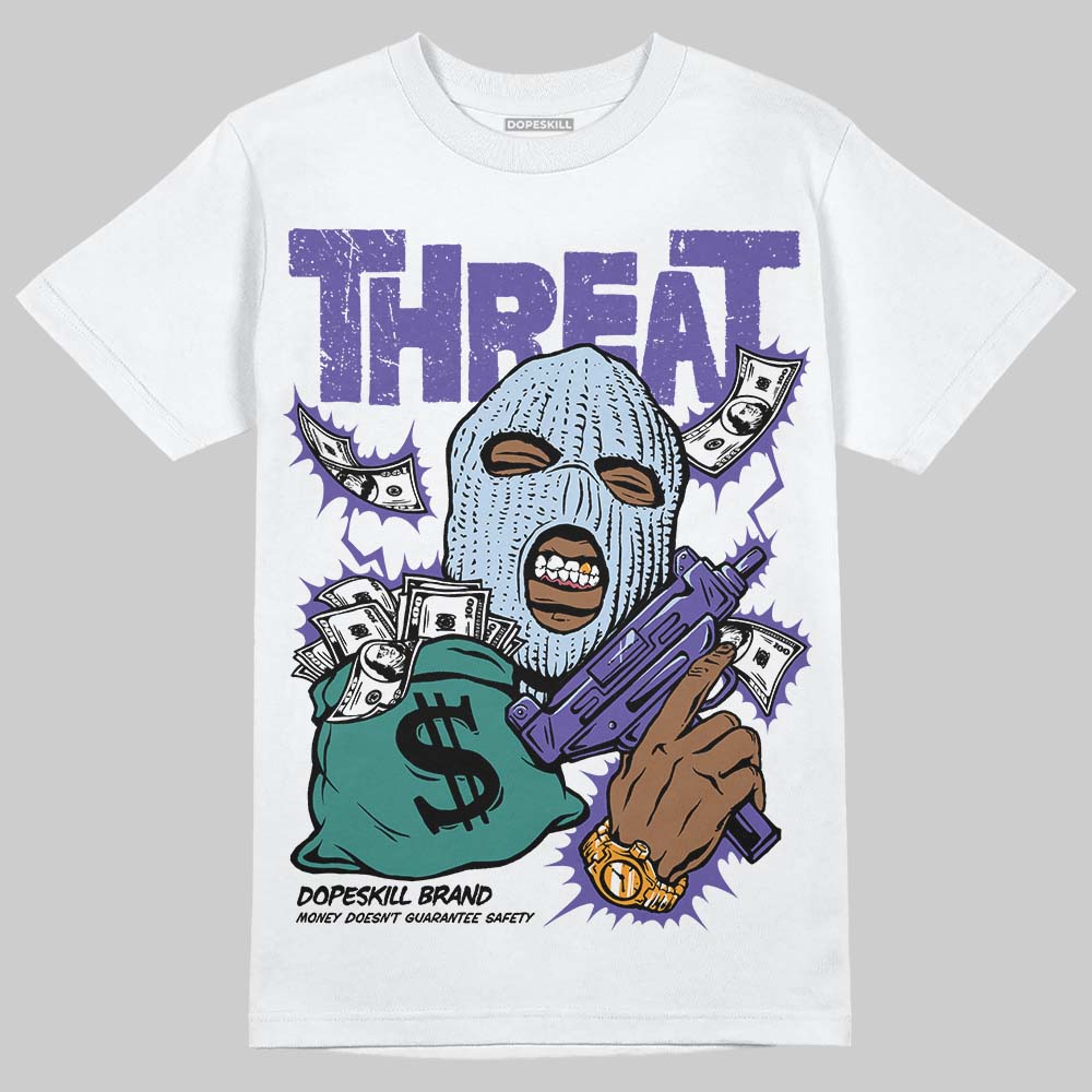 Grape 5s DopeSkill T-Shirt Under Threat Graphic