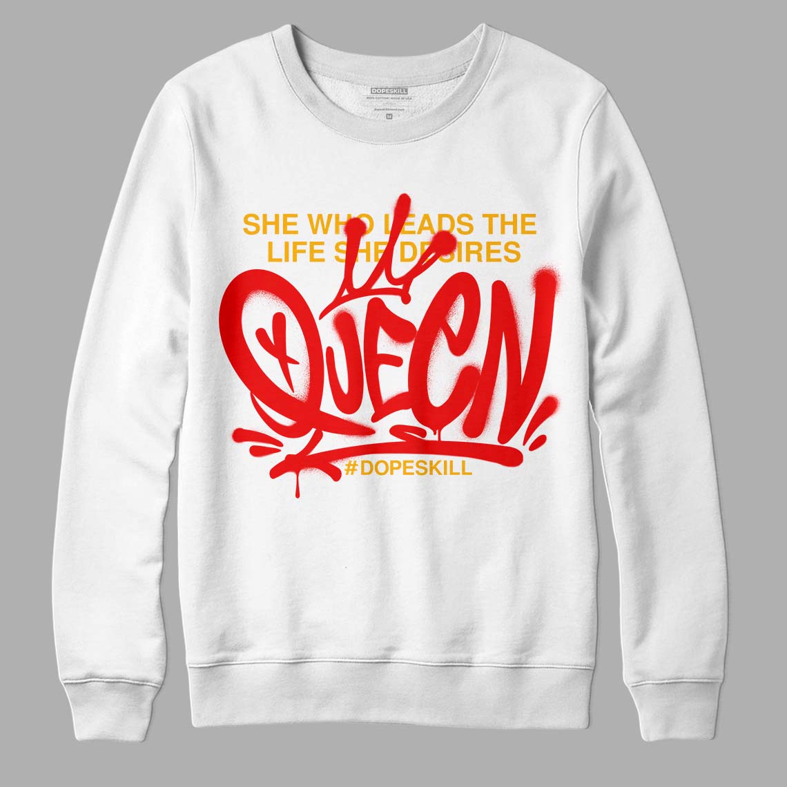 Red Collection DopeSkill Sweatshirt Queen Graphic