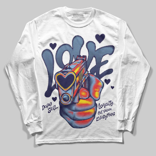 University Blue 6s DopeSkill Long Sleeve T-Shirt Love Shot Graphic