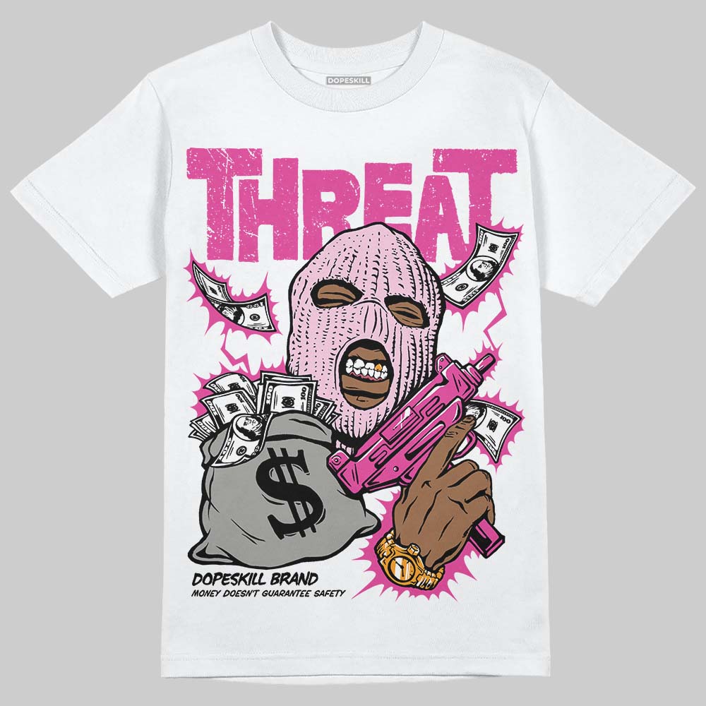 Triple Pink Dunk DopeSkill T-Shirt Under Threat Graphic