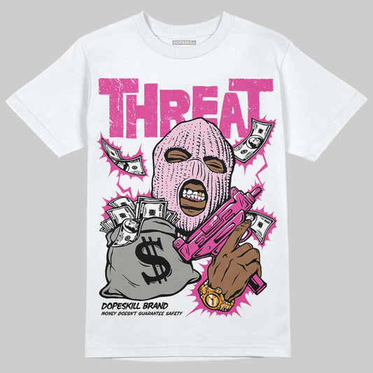 Triple Pink Dunk DopeSkill T-Shirt Under Threat Graphic