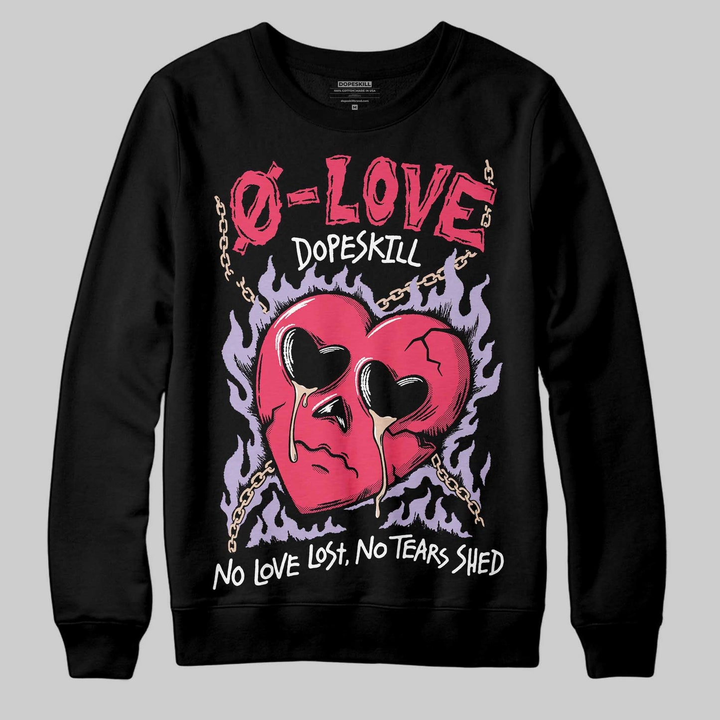 Peanut Butter Jelly 5s DopeSkill Sweatshirt Crying Heart Graphic