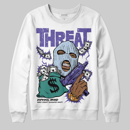 Grape 5s DopeSkill Sweatshirt Under Threat Graphic