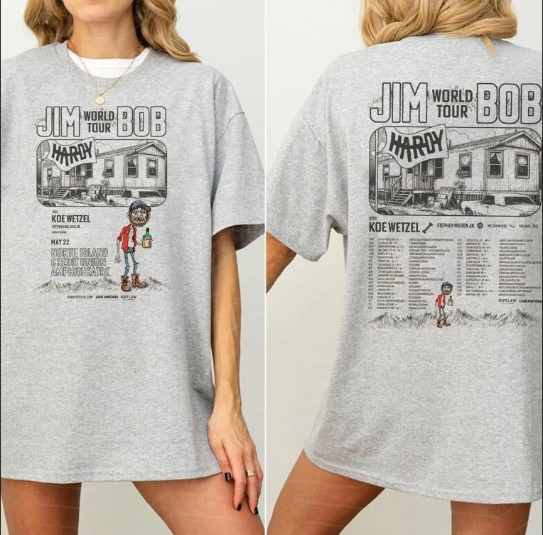 2 Side JIM Shirt, Hardy And Koe 2025 For Fans Hoodie, Sweatshirt | HypeCrazeTee.com