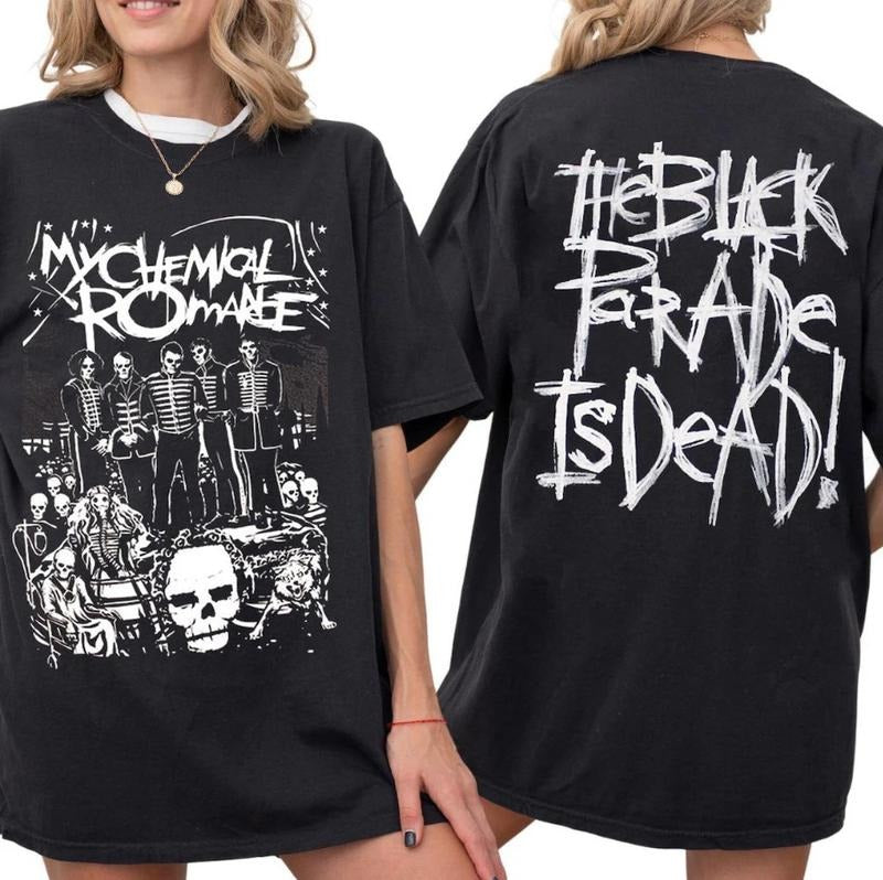 2 Sided My Chemical Romance Shirt Casual Streetwear Styles Summer Trendy MCR Fans Gift Hoodie, Sweatshirt | HypeCrazeTee.com