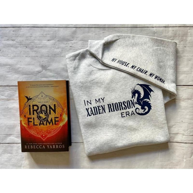 2 Sided, Dragon Rider Sweatshirt, Hoodie Dragons, Fantasy Dragon Books, Wingleader, Lightning Wielder, Romantasy Book...