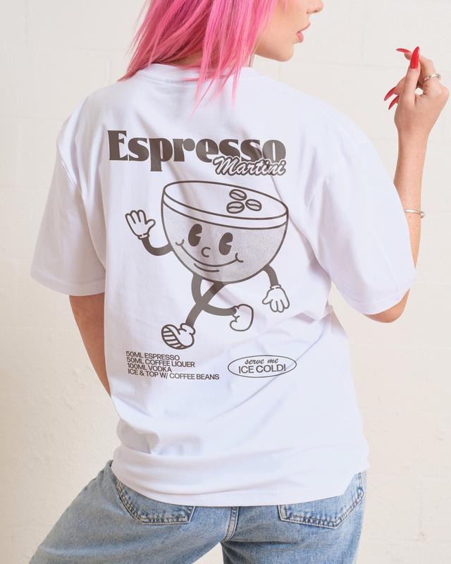 2 Sides Espresso Martini Cocktail, Cute Cartoon T Shirt, Men Women Retro Fashion Short Sleeve T-shirt Casual, S to 3XL...