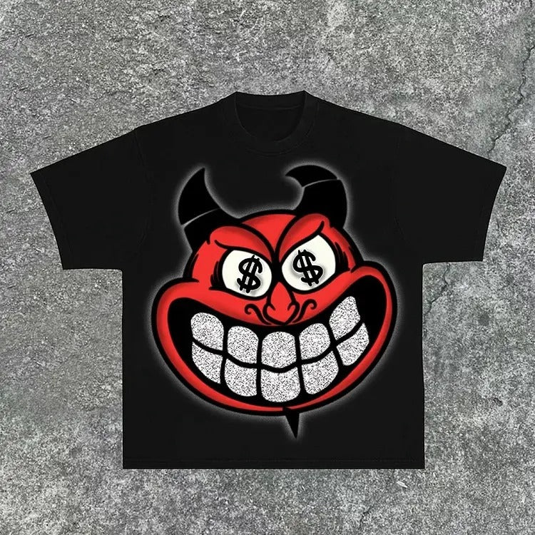 2 Sides The Devil Who Doesn't Work - Cotton Shirt - S to 4XL - Multiple color Hoodie, Sweatshirt | HypeCrazeTee.com