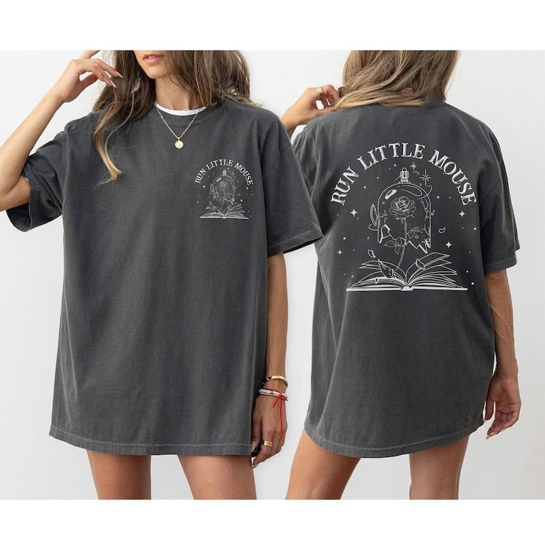 2 Slide Design, Running Little Mouse T-Shirt, Haunting Adeline Shirt, Dark Romance Book Lover Shirt, Dirt Reader,...