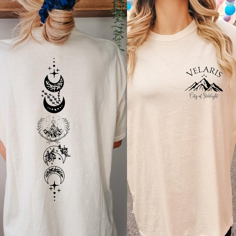 2 Slide Design, SJM Velaris T-Shirt: Enchanted Acotar - Bookish