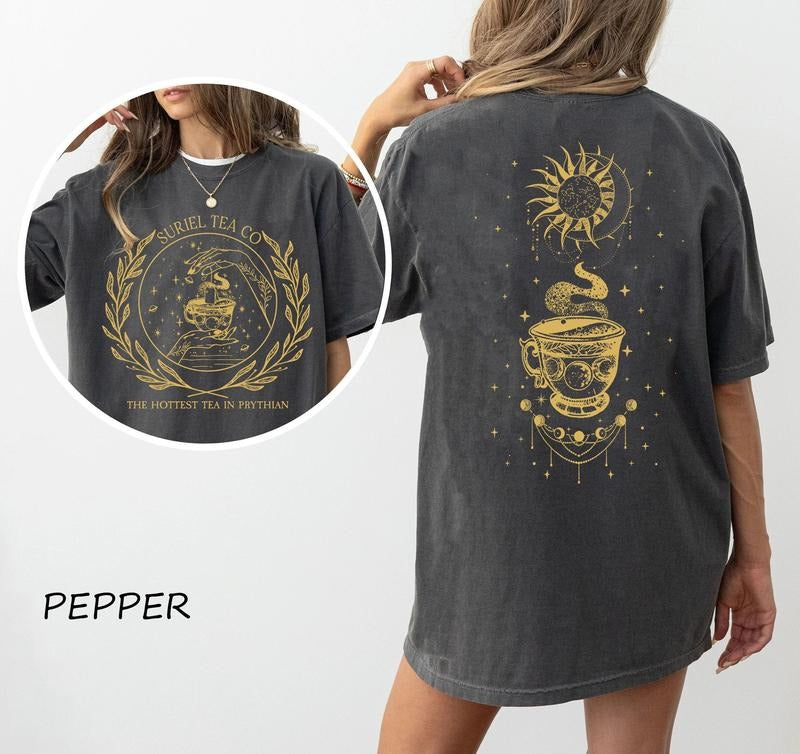 2 Slide Design, Suriel Tea Co T-Shirt, Acotar Bookish T-Shirt, A Court Of Thorns And Roses Sweatshirt, SJM Sweatshirt,...