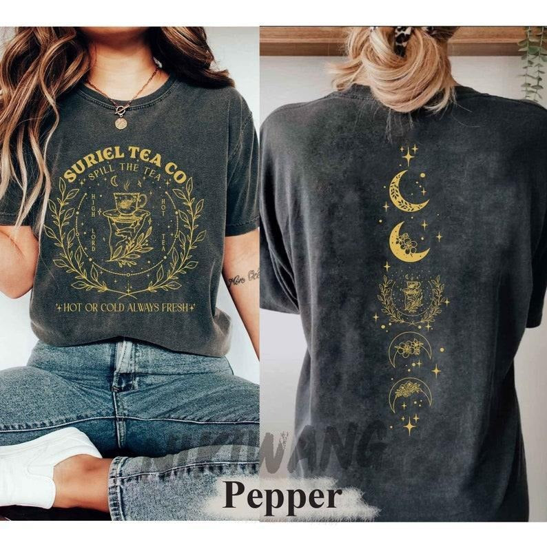 2 Slide Design, Suriel Tea Co T-Shirt, Acotar Tea Sweater, Bookish Sweat, Sarah J Maas Shirt, A Court Of Thorns Sweater,...