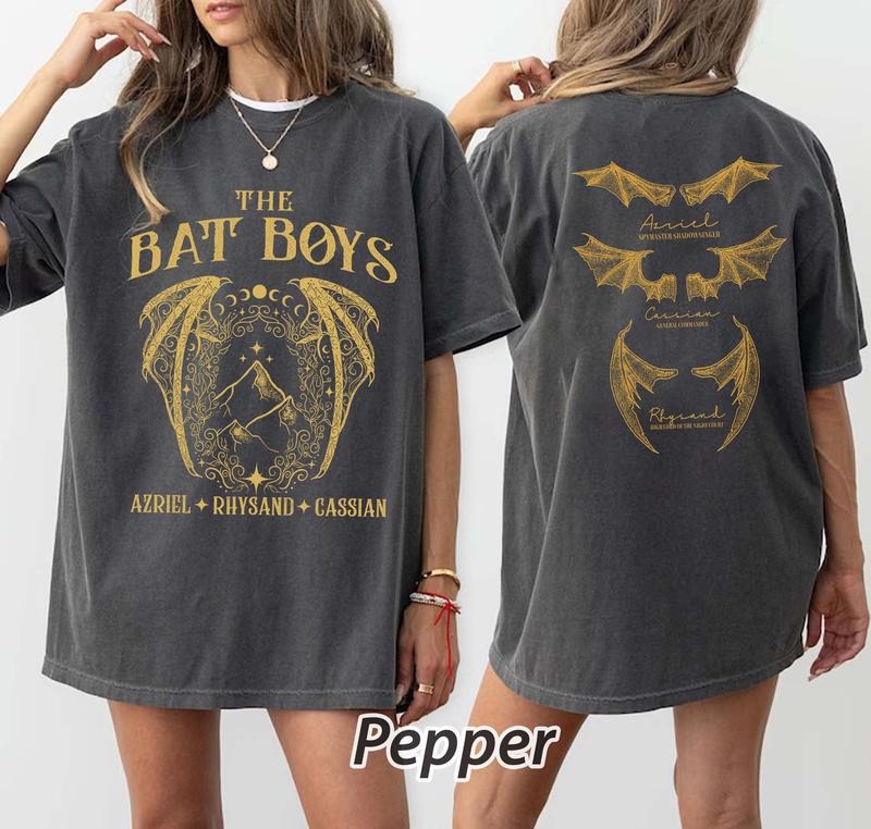 2 Slide Design, The Bat Boys Acotar tshirt, The Night Court Illyrians, A Court of Thorns and Roses Rhysand Cassian...