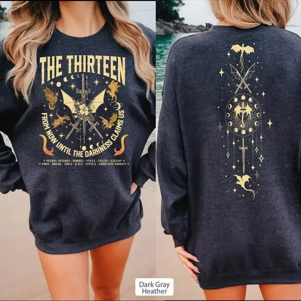 2 Slide Thirteen Throne Glass We Are Thirteen Until Darkness Claims Us Shirt Tog Manon Hoodie2 T-Shirts, Hoodie, Sweatshirt