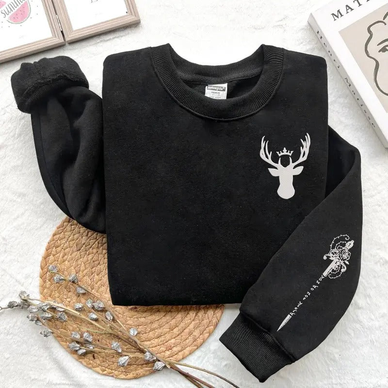 2 Slide, You Do Not Yield Sweatshirt,Hoodie Acotar Sweatshirt, Throne Of Glass Sweatshirt, A Court of Thorns and Roses...