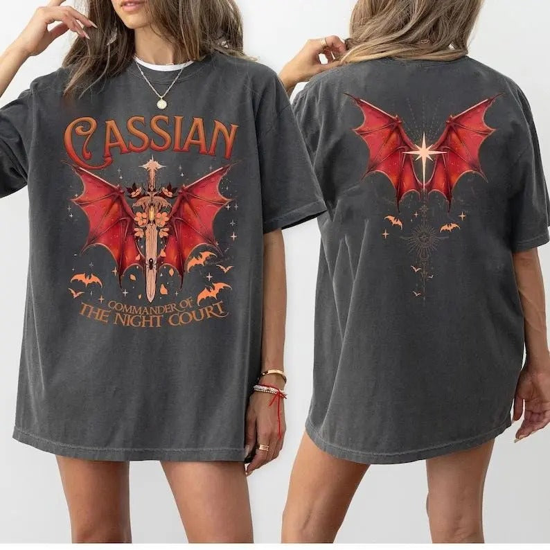 2 Slides, Acotar Shirt Cassian, Velaris City Of Starlight Acotar Shirt, The Night Court Shirt, Court Of Dreams, Cassian,...
