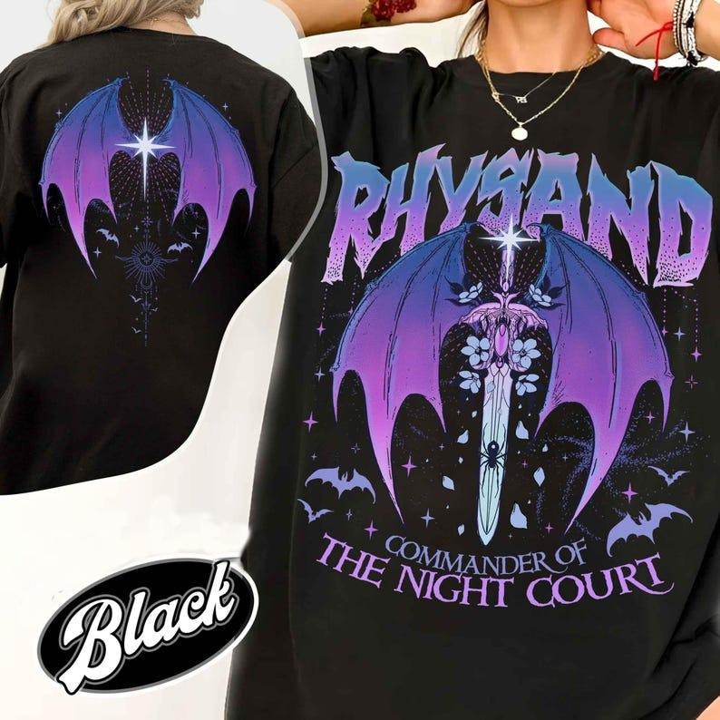 2 Slides, Acotar Shirt Cassian, Velaris City Of Starlight Acotar Shirt, The Night Court , Court Of Dreams, Cassian,...