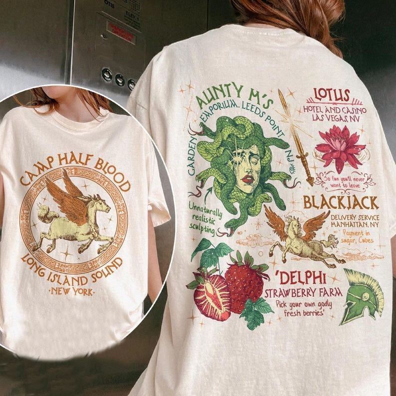 2 Slides Camp Half Blood Shirt Camping Shirt Half Blood Chronicles Branches Shirt Camp Half Blood 13 Cabins Heroes Olympus Shirt Book Lover T-Shirts, Hoodie, Sweatshirt