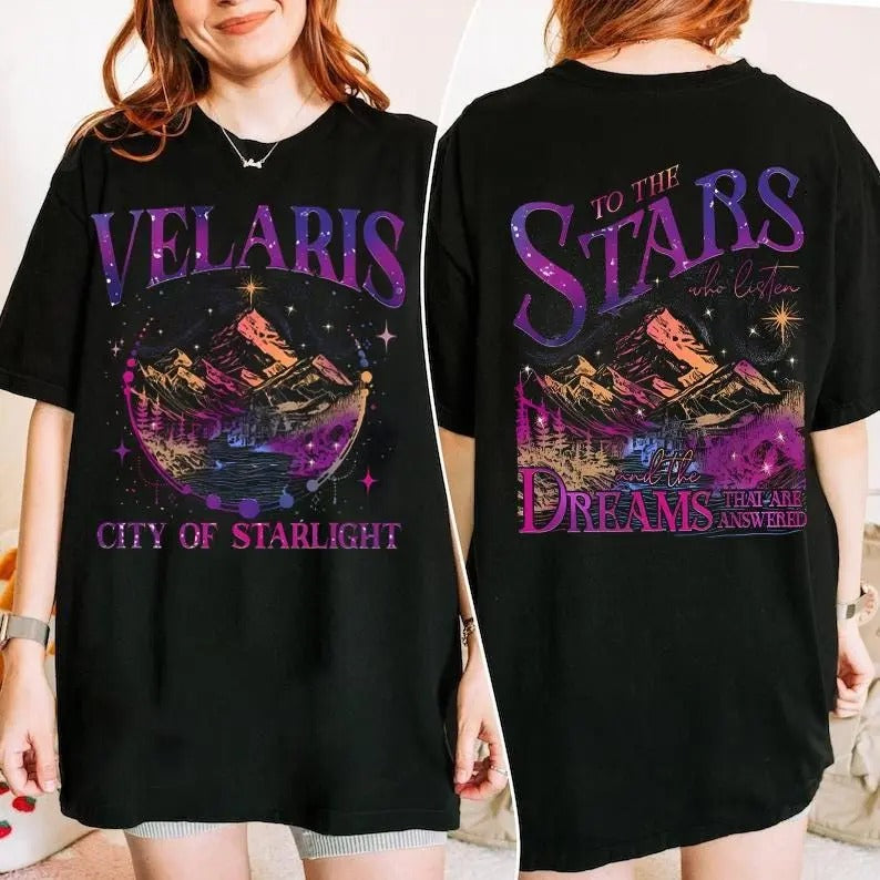 2 Slides, SJM, Velaris shirt,To the stars who listen and the dreams that are answer, A Court of Thorns and Roses,...