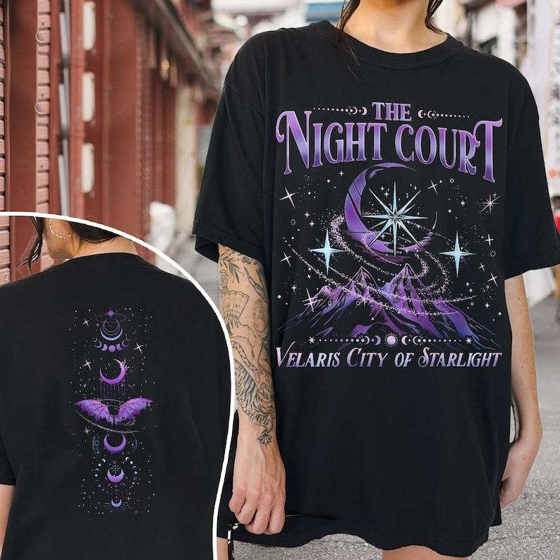 2 Slides, Velaris City of Starlight  Shirt, The Night Court Shirt, Bookish Gift, Court Of Dreams, City Of Starlight...