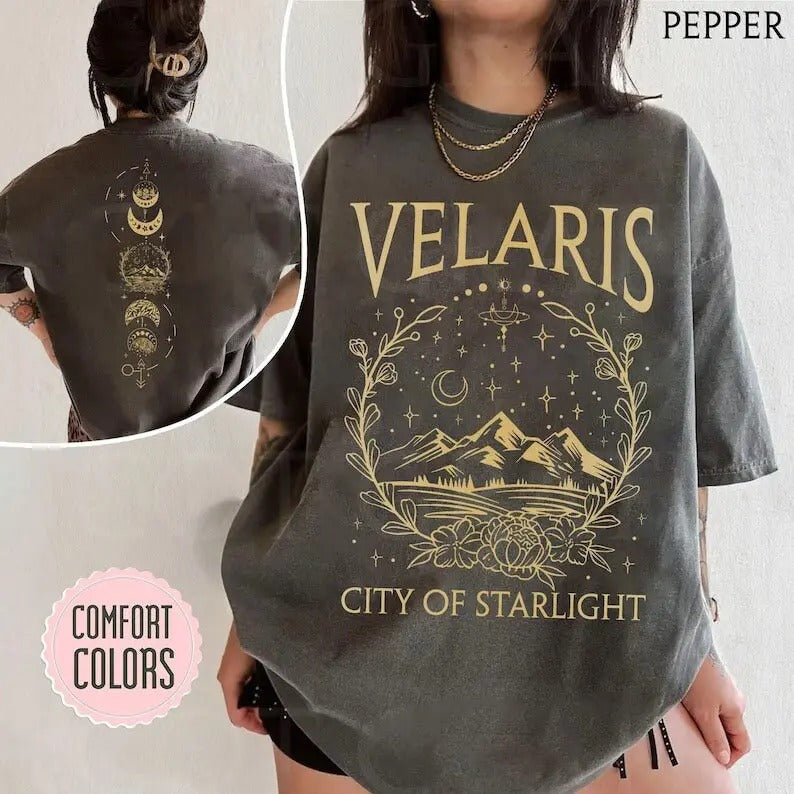 2 Slides, Velaris Shirt, ACOTAR shirt, acotar Merch, Night Court Shirt, City Of Starlight, Sarah J Mass House of Win -...
