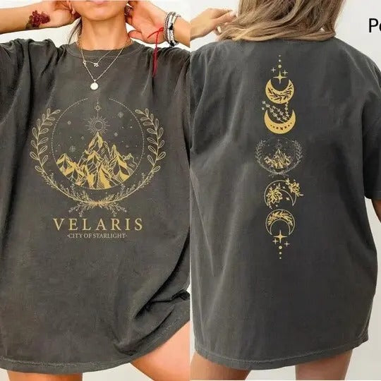 2 Slides, Velaris Shirt, Retro Acotar T-Shirt, Thorns and Roses Court of Dreams Shirt, Night Court Shirt, Book Lover...