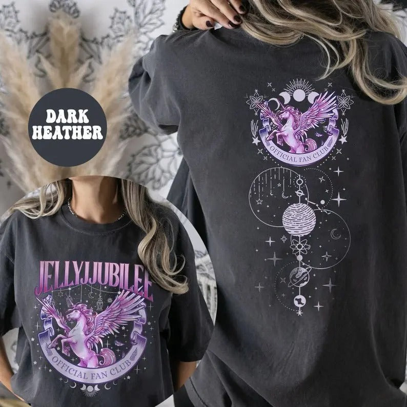2 slides,  Jelly Jubilee Fan Club T-Shirt, Jelly Jubilee Crescent City Shirt, Bryce Quinlan Merch, Crescent City SJM...