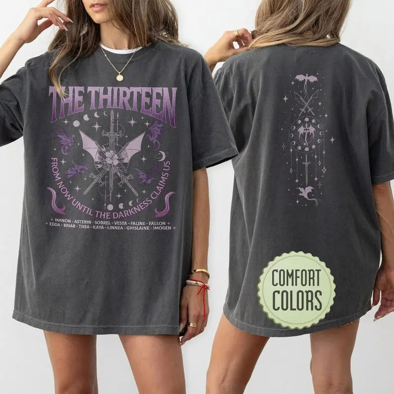 2 slides,  The Thirteen Throne Of Glass T-shirt, From Now Until The Darkness Claims Us, Throne Of Glass SJM, We Are The...
