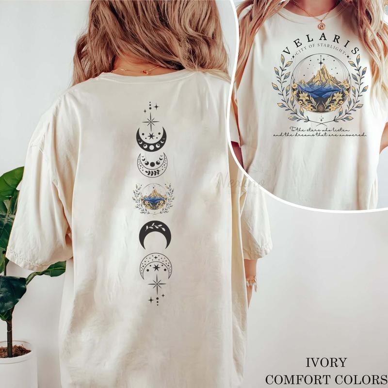 2 slides, Velaris City Of Starlight , Velaris tshirt, The Night Court Shirt,SJM, City of Starlight Sweater, ACOTAR...