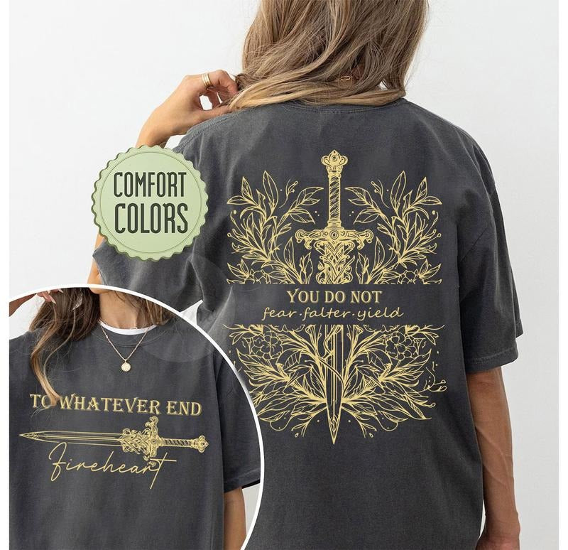 2 slides, You Do Not Yield TOG Inspired Tee - Unisex Shirt - Bookish Gift for Women - Booktok Shirt - Fantasy Reading Gift