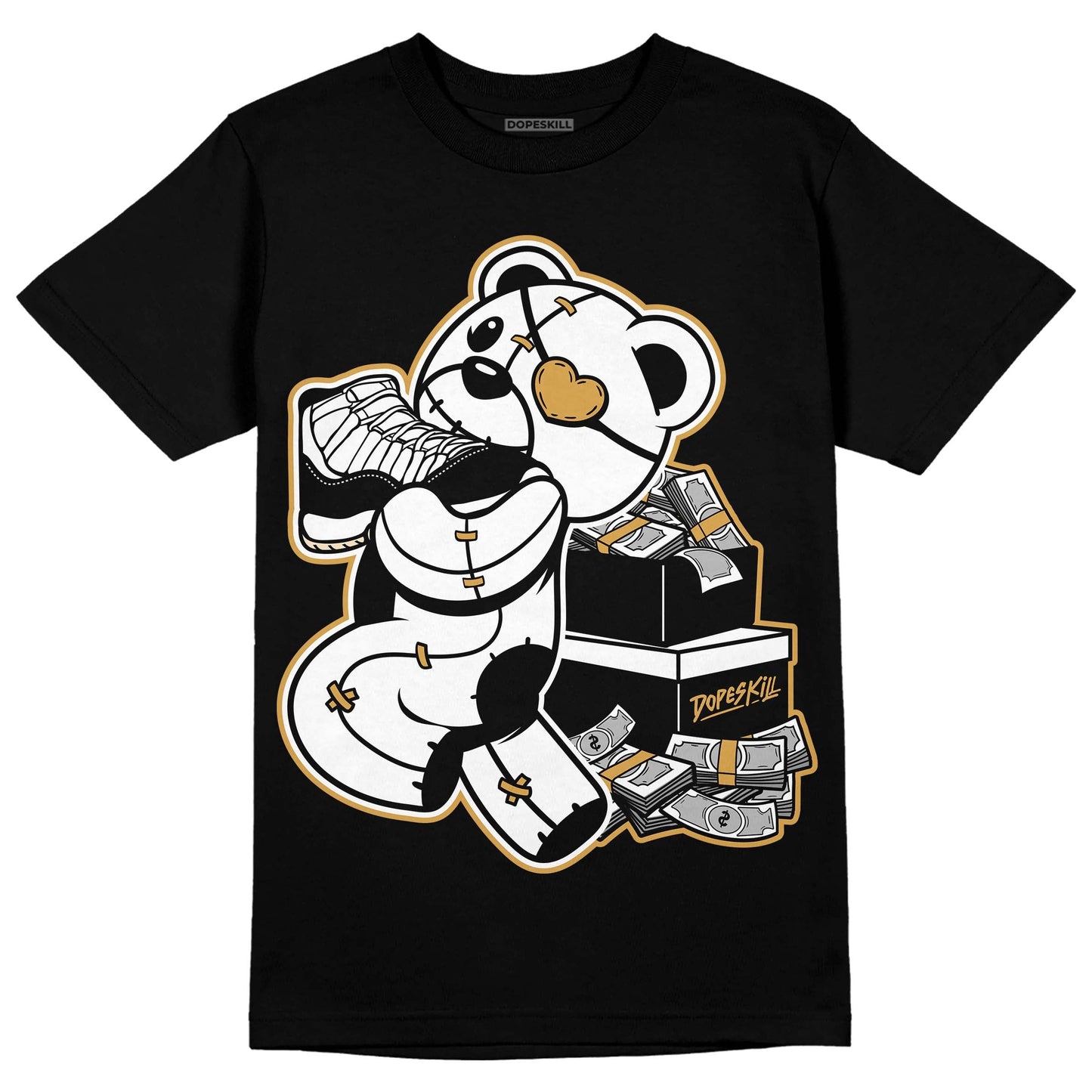 Gratitude 11s DopeSkill T-Shirt Bear Steals Sneaker Graphic