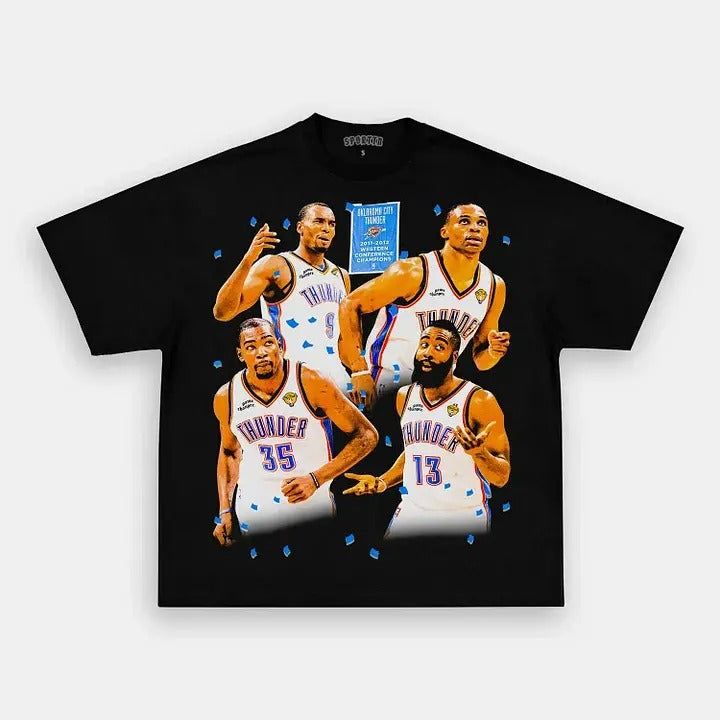 2011 OKC THUNDER TEE - VINTAGE TEE - SPORT TEE - GRAPHIC MEN'S T-SHIRT SWEATSHIRT HOODIE - GIFT FOR FAN | HypeCrazeTee.com