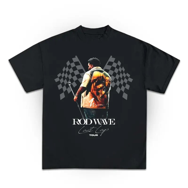 2024 Rod Wave Last Lap Tour Retro T-Shirt - Great Gift for Fans Hoodie, Sweatshirt | HypeCrazeTee.com