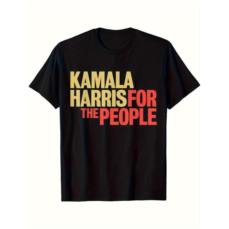 2024 U.S. Presidential Election Printed T-shirt Comfortable Breathable, Soft, Casual Short Sleeve, Daily Wear, All...