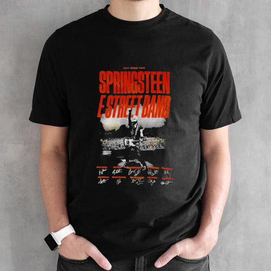 2024 World Tour Springsteen E Street Band Signature Unisex T-Shirt