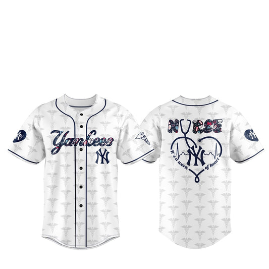 2025 NY Yankees NURSES NIGHT Jersey - Grishko.com