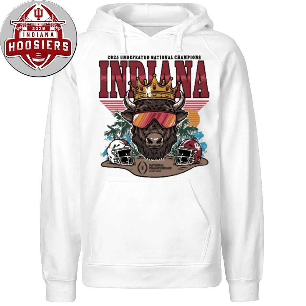 2025 Undefeated National Champions Indiana Mascot And Helmet T-Shirt