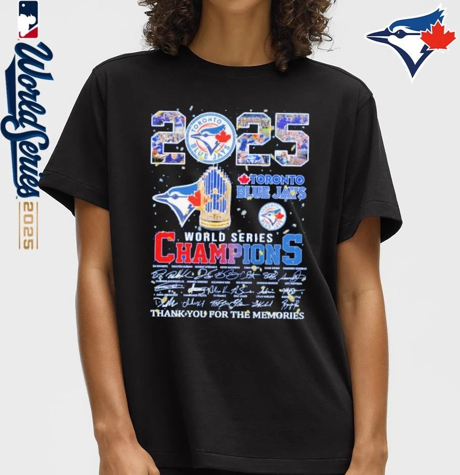 2025 World Series Champions Toronto Blue Jays Thank You For The Memories T-Shirt