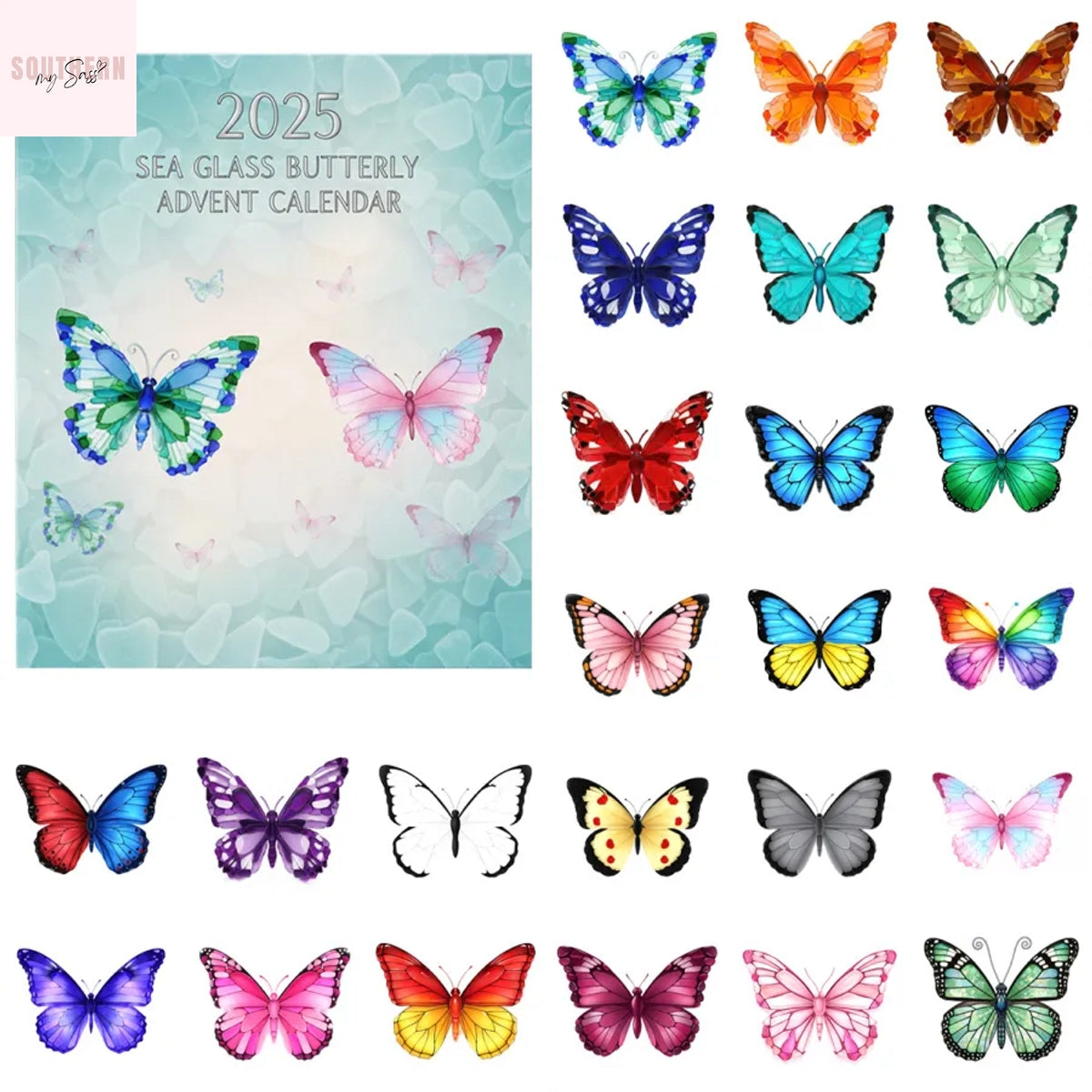 2025 Sea Glass Butterfly Advent Calendar