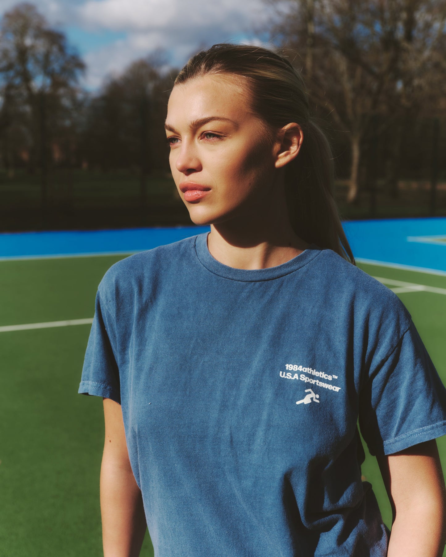 Vice 84 'Bicycle' Vintage Washed Tee - Navy