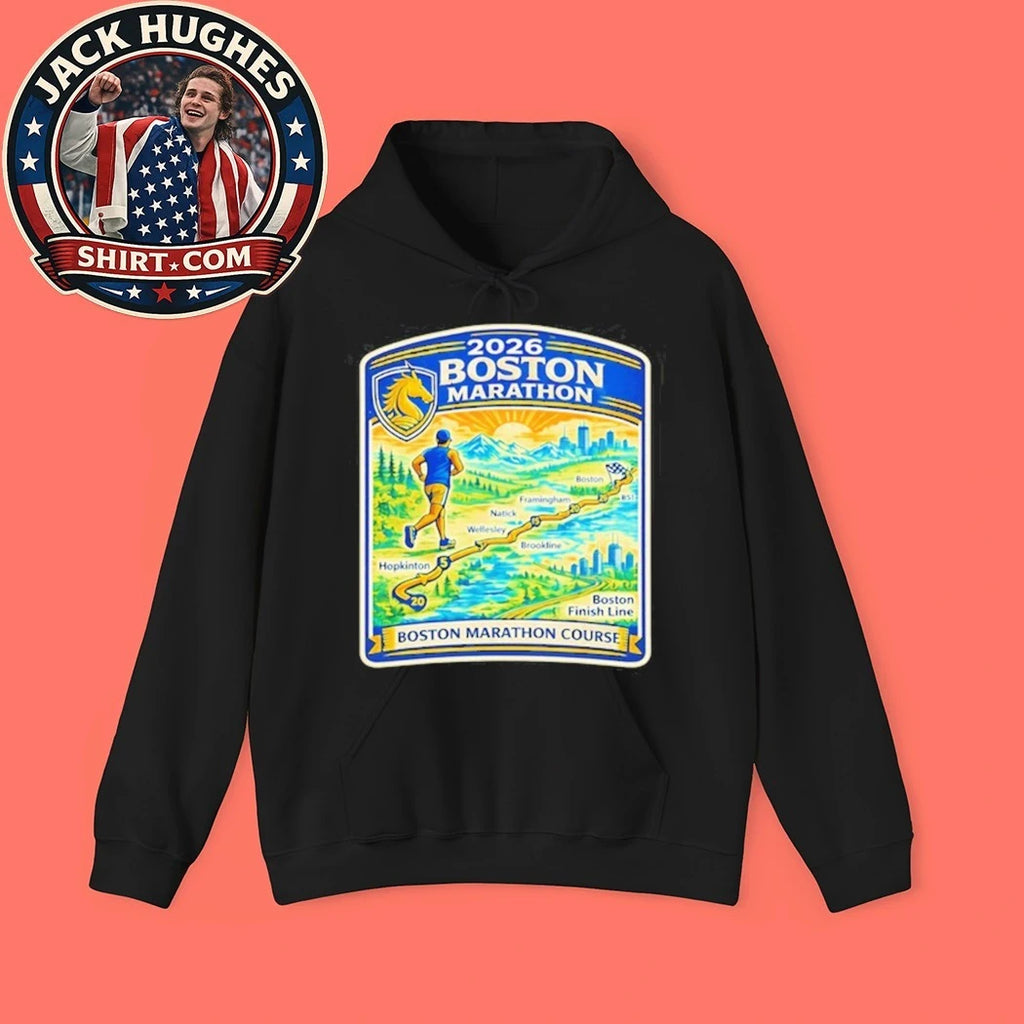 2026 Boston Marathon Course Hoodie